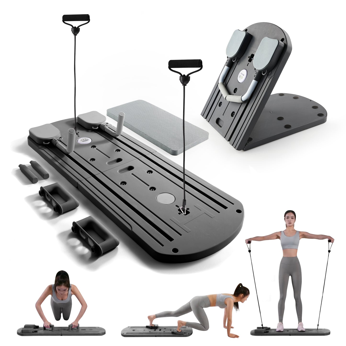 Reformer do pilatesu Myga Portable Pilates Set - czarny