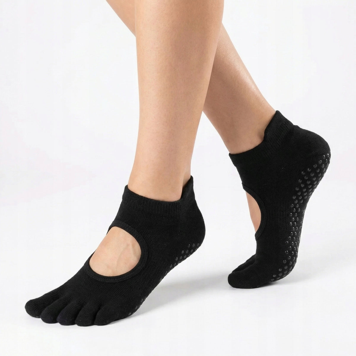 Antypoślizgowe skarpetki z palcami do jogi Yoga Toe Socks