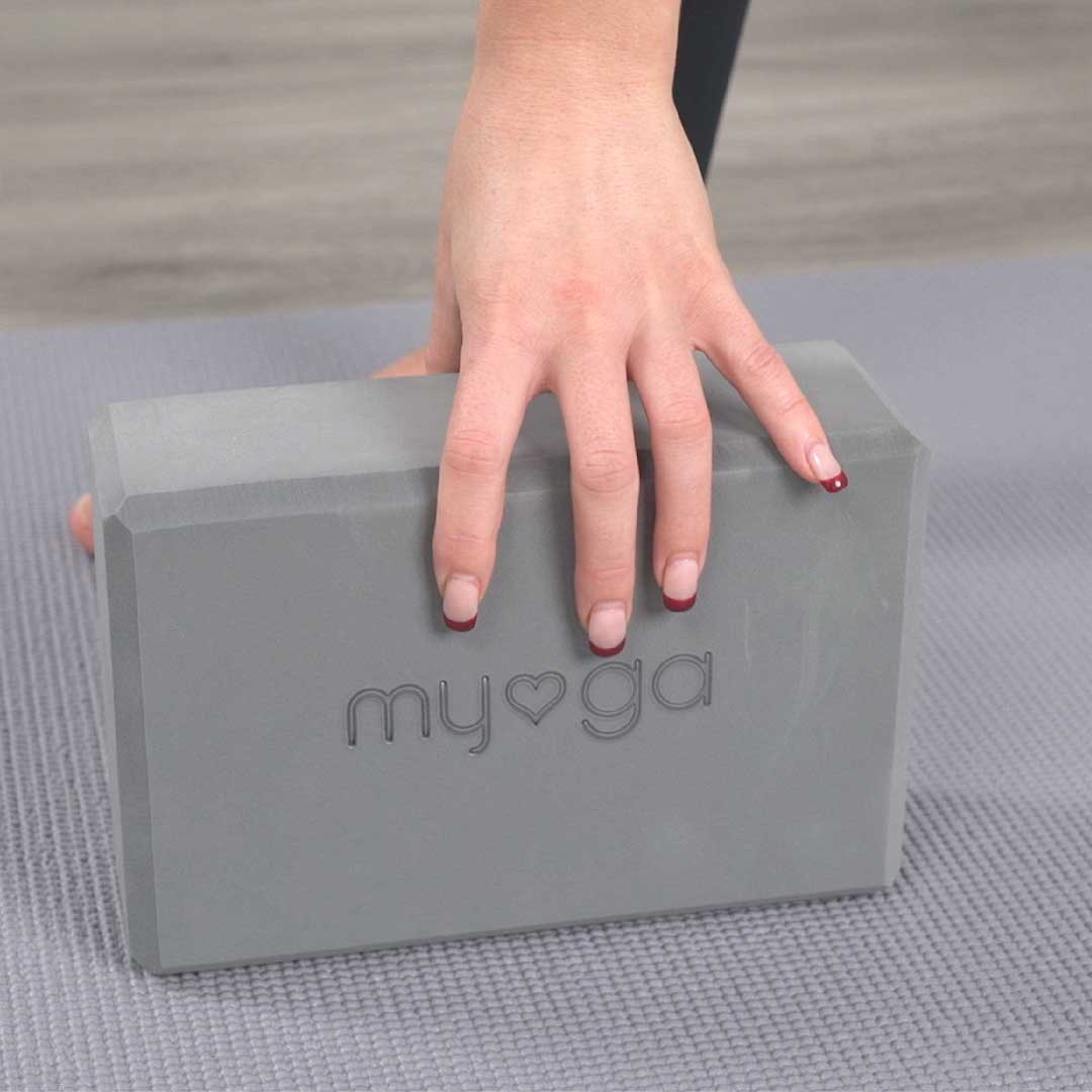 Klocek do jogi myga Foam Block - szary