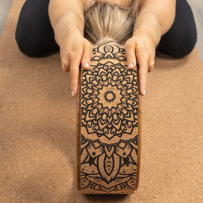 Korkowe koło do jogi myga Mandala