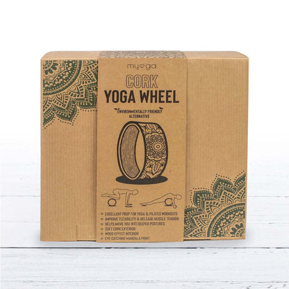 Korkowe koło do jogi myga Mandala