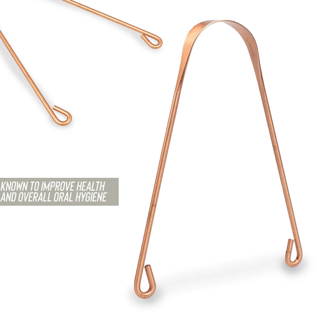 Miedziany czyścik do języka myga Copper Tongue Scraper Cleaner