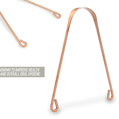 Miedziany czyścik do języka myga Copper Tongue Scraper Cleaner