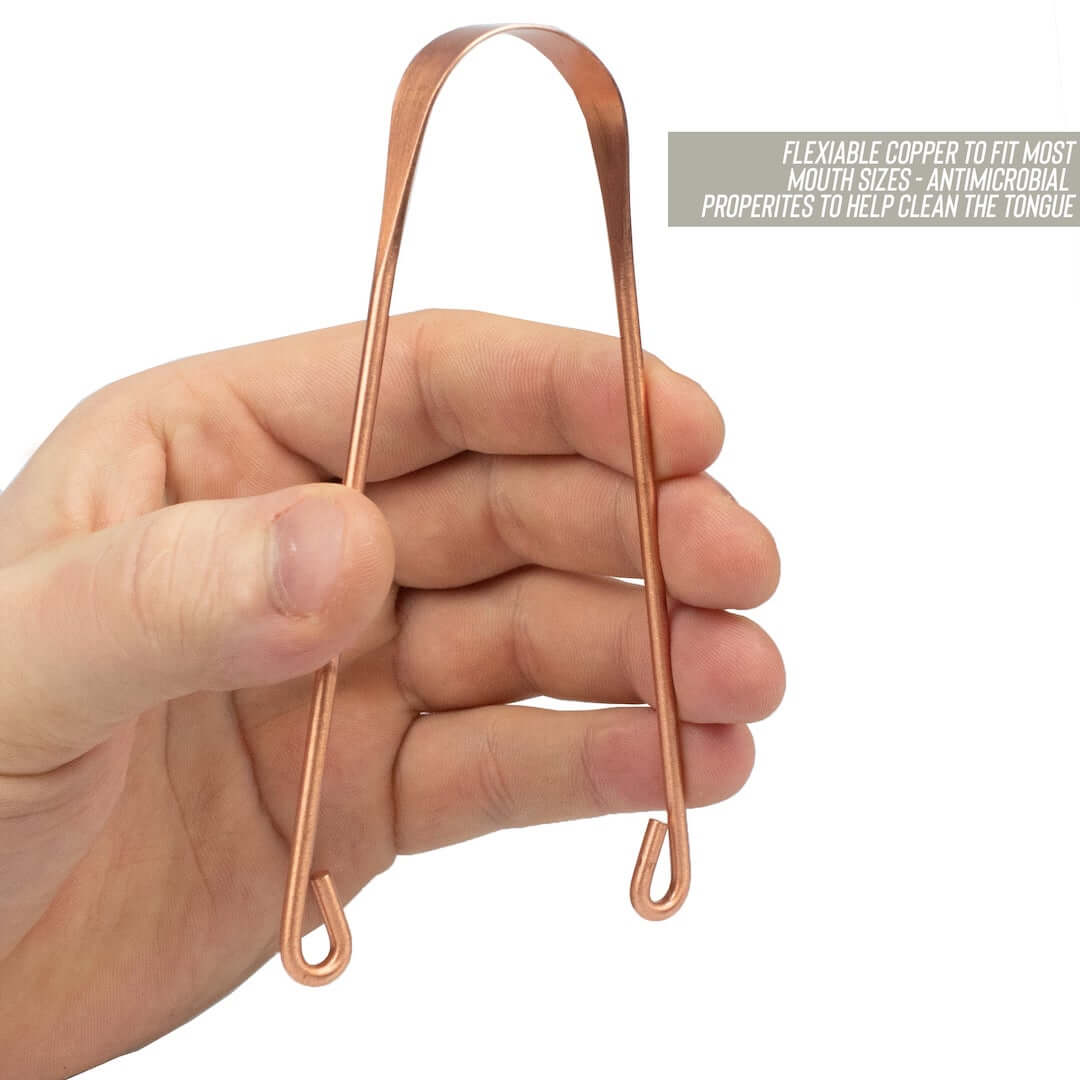 Miedziany czyścik do języka myga Copper Tongue Scraper Cleaner