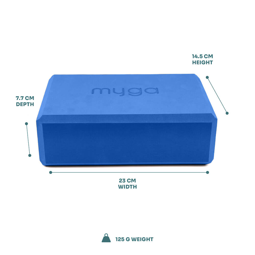 Klocek do jogi  myga Foam Block - granatowy