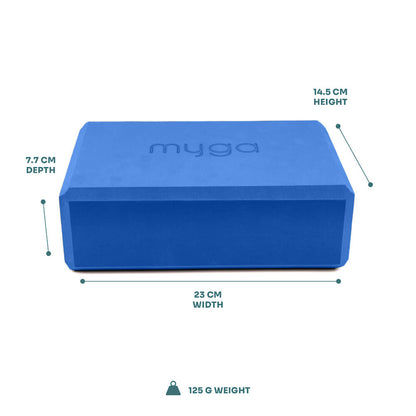 Klocek do jogi  myga Foam Block - granatowy