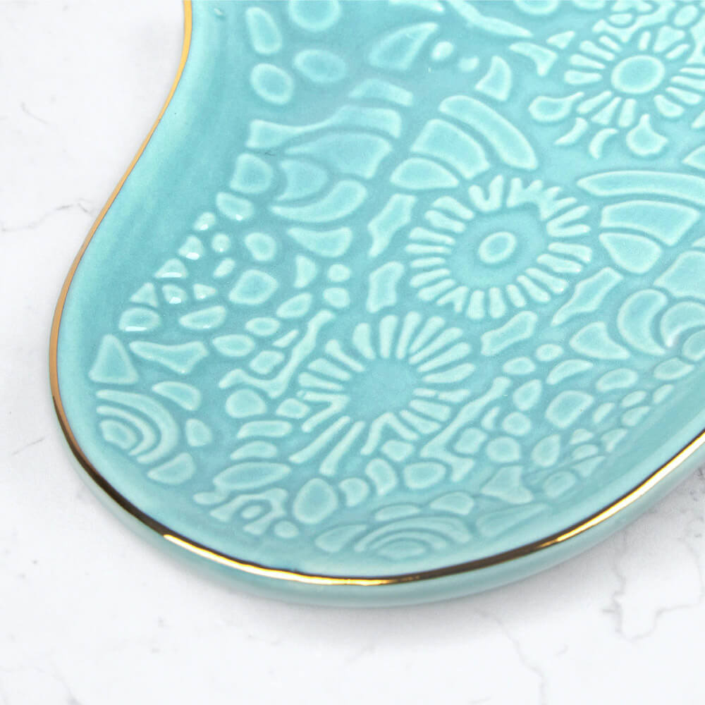 Podstawka ceramiczna na biżuterię - Hamsa