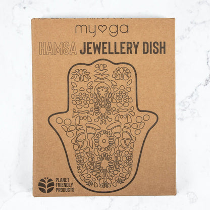Podstawka ceramiczna na biżuterię - Hamsa
