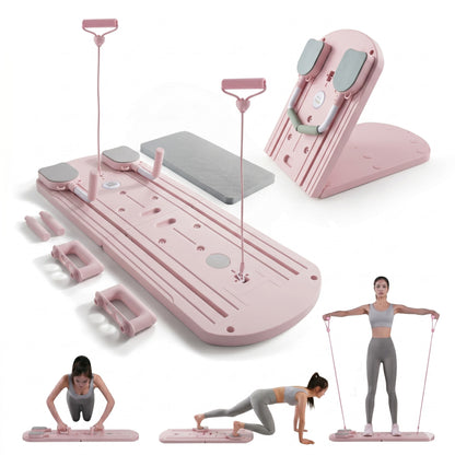 Reformer do pilatesu Myga Portable Pilates Set - różowy