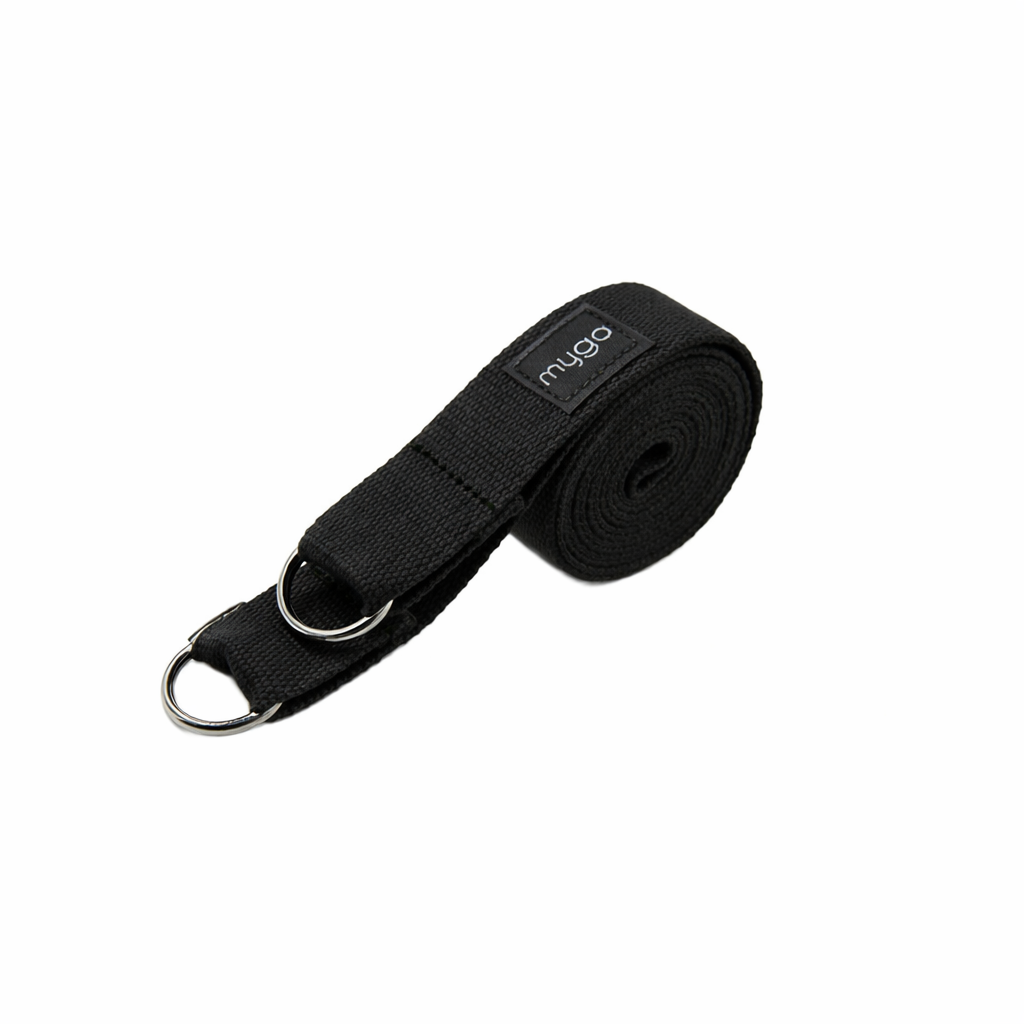 Pasek do jogi 2 w 1 - czarny