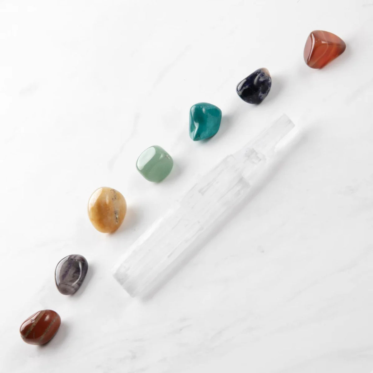 Zestaw kamieni energetycznych na Czakry myga Chakra Stones