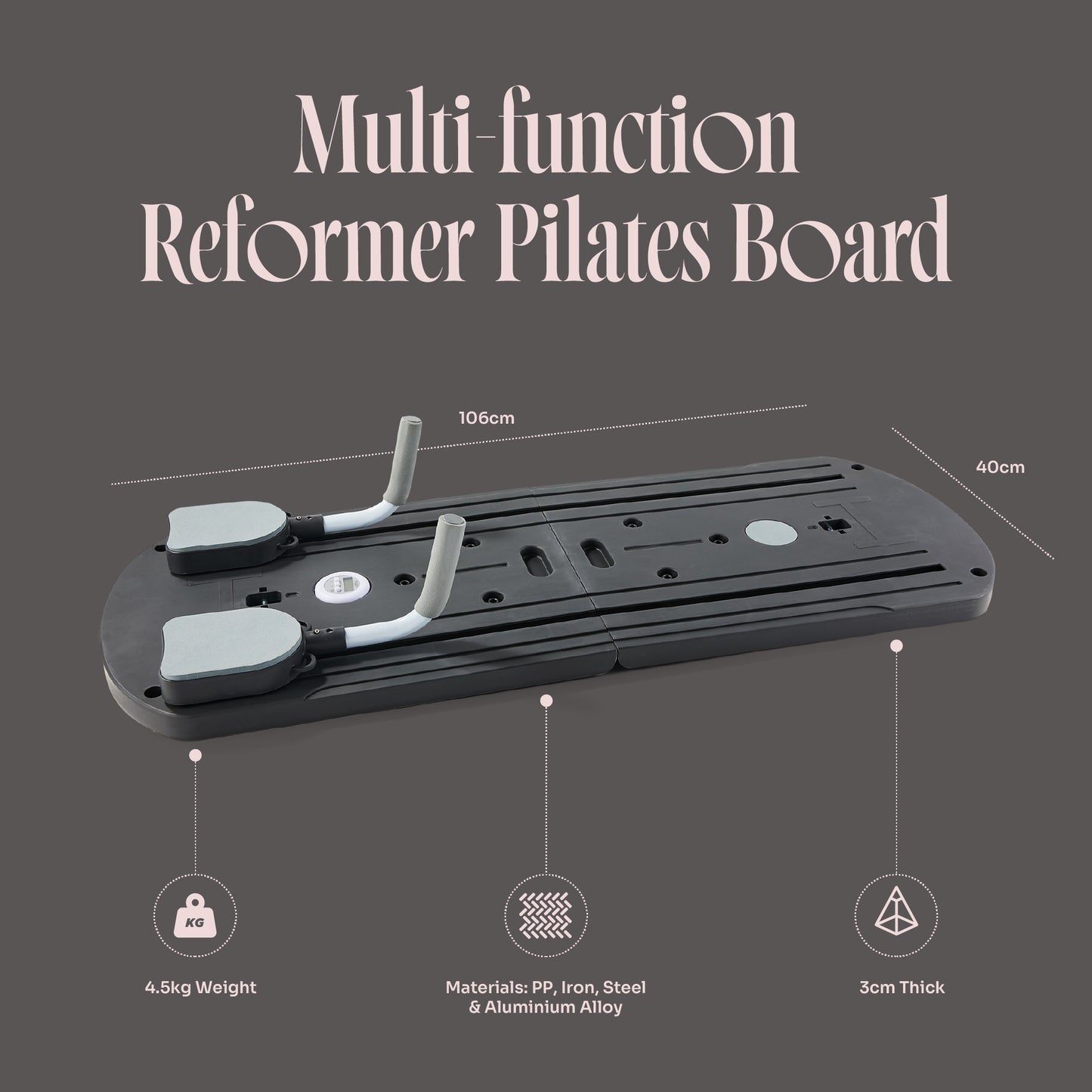 Reformer do pilatesu Myga Portable Pilates Set - czarny