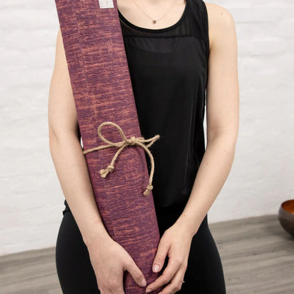 Mata do jogi myga Jute 5mm - bordowy