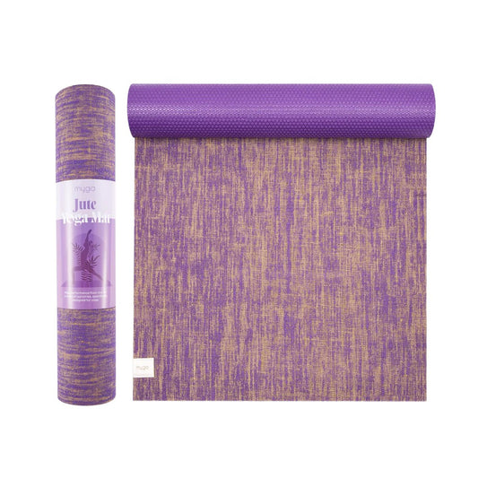 Mata do jogi myga Jute 5mm - fioletowy