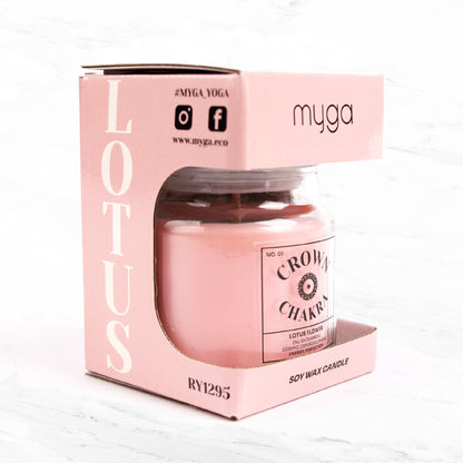 Naturalna świeca sojowa 7 czakr - Lotos