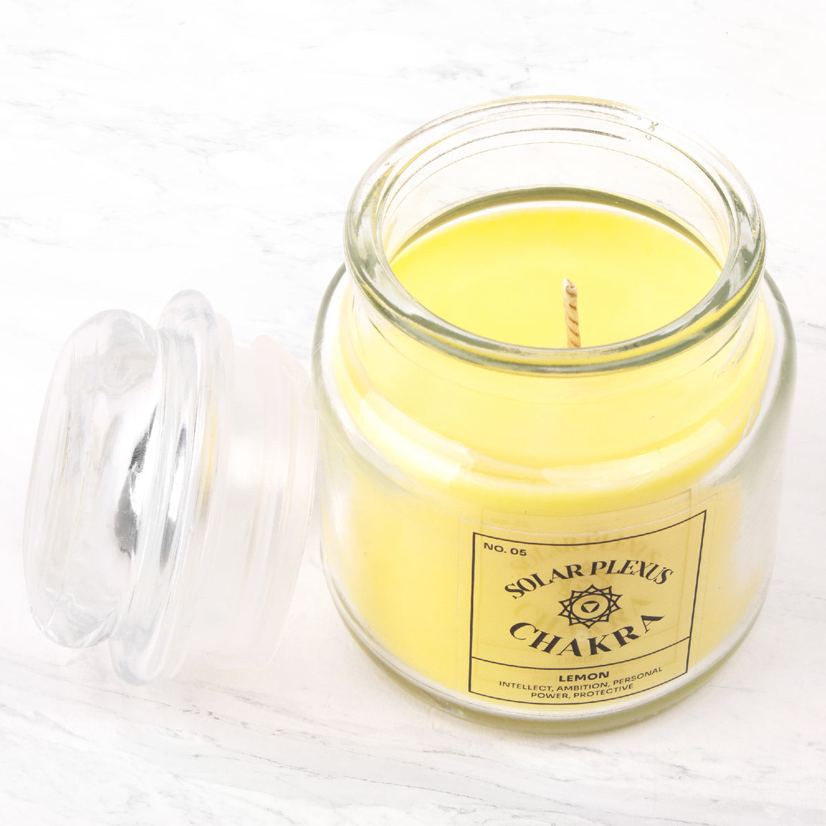 Naturalna świeca sojowa 7 czakr - Lemon