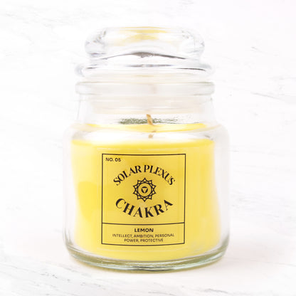 Naturalna świeca sojowa myga 7 czakr - Lemon
