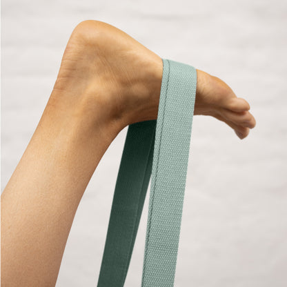 Pasek do jogi 2 w 1 - błękitny (Teal)