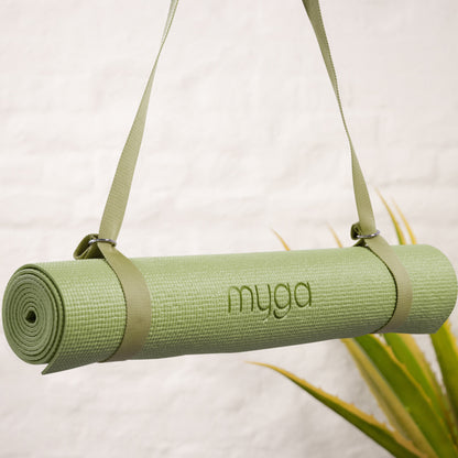 Pasek do jogi 2 w 1 - zielony (Moss)