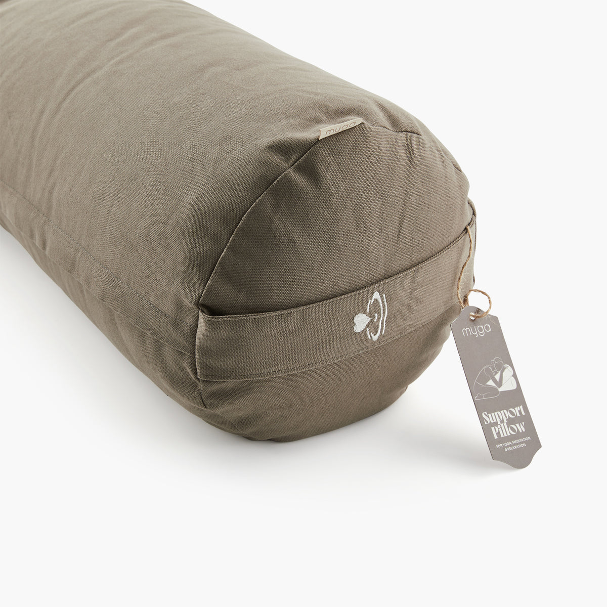 Wałek / bolster do jogi myga - brązowy