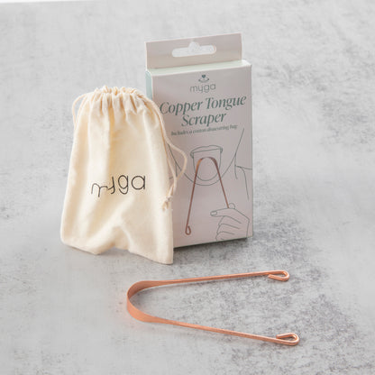 Miedziany czyścik do języka myga Copper Tongue Scraper Cleaner