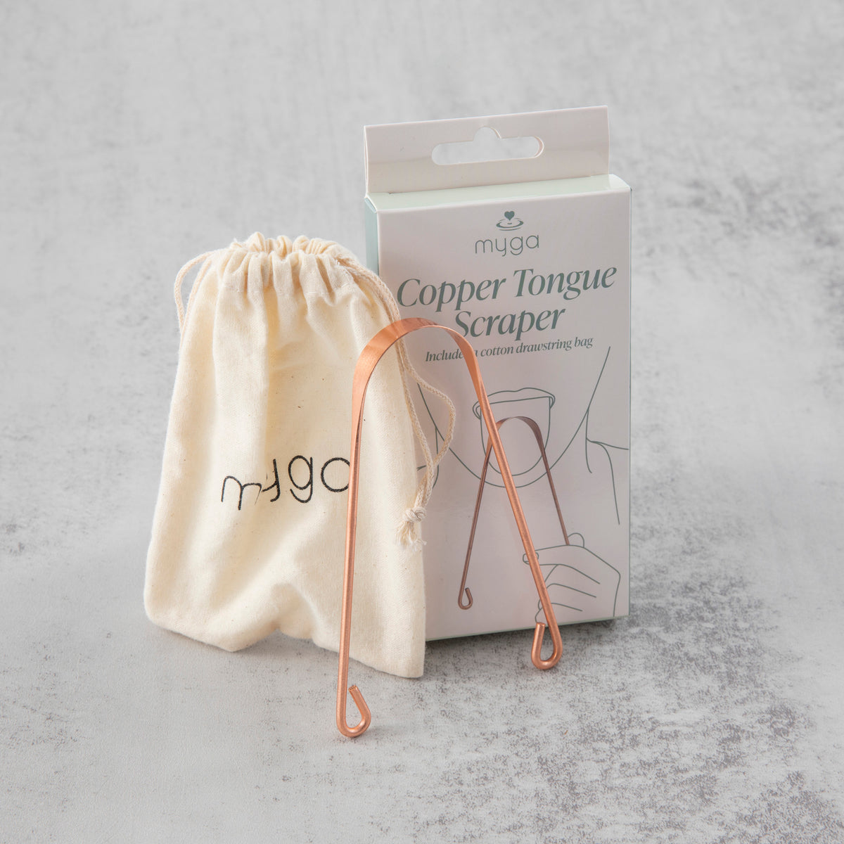 Miedziany czyścik do języka myga Copper Tongue Scraper Cleaner