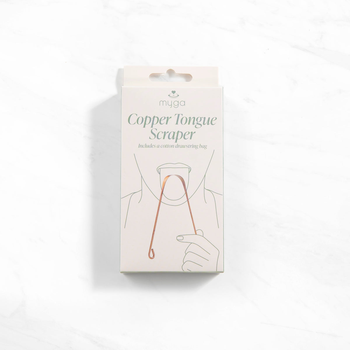 Miedziany czyścik do języka myga Copper Tongue Scraper Cleaner