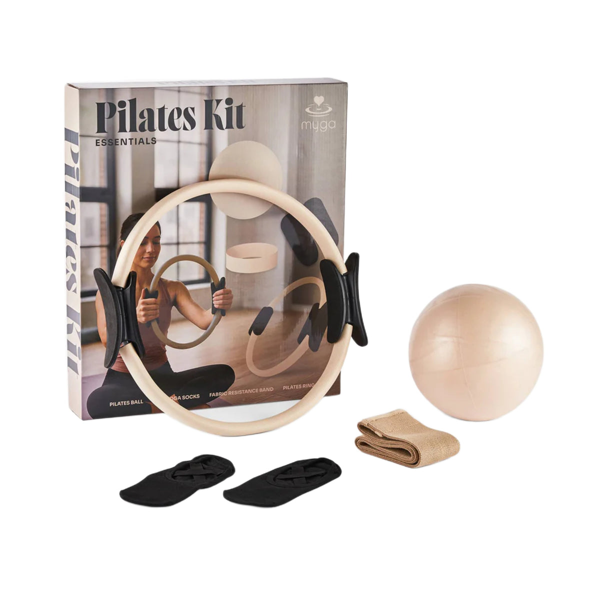 Zestaw do pilatesu Pilates Kit Essentials – beżowy
