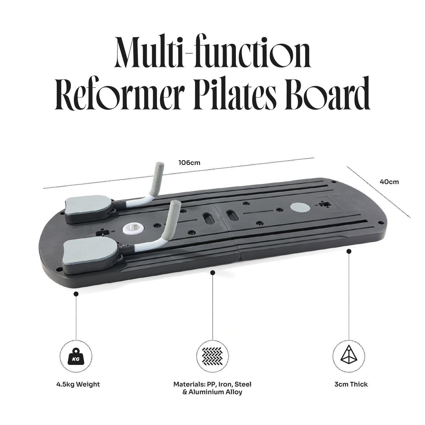 Reformer do pilatesu Myga Portable Pilates Set - czarny